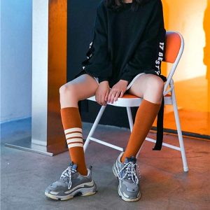 Calcetines rayas una pierna - Imagen 8