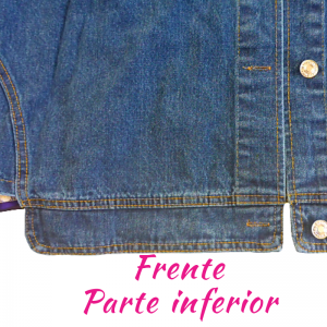 Chaqueta larga jeans comics espalda - Imagen 16