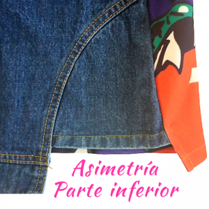 Chaqueta larga jeans comics espalda - Imagen 15