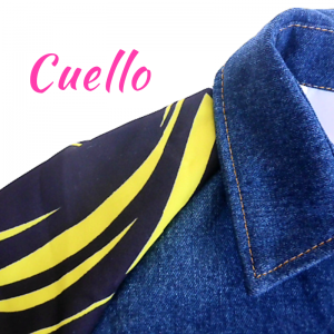 Chaqueta larga jeans comics espalda - Imagen 13