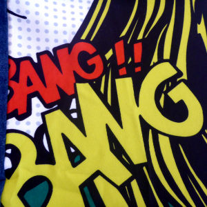 Chaqueta larga jeans comics espalda - Imagen 9