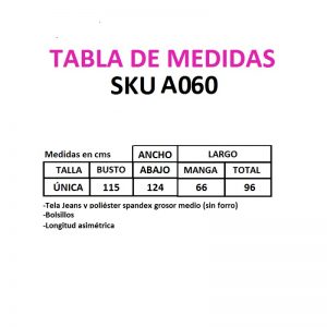 Chaqueta larga jeans comics espalda - Imagen 3