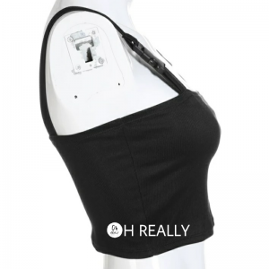 Top negro con hebilla ajustable - Imagen 7