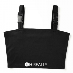 Top negro con hebilla ajustable - Imagen 8