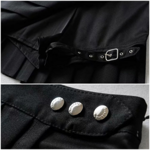 Falda plisada asimétrica, liga muslo y short interior - Imagen 8