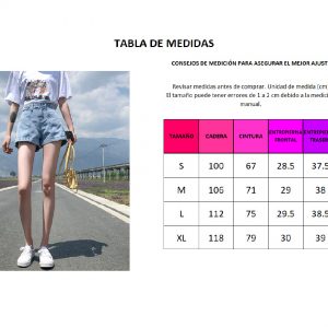 Short jeans con cierre lateral - Imagen 6