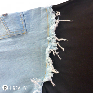 Sudaderas de estilo coreano Ulzzang con mangas jeans - Imagen 8