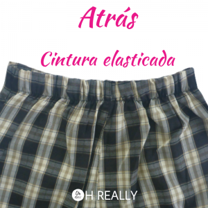 Pantalones a cuadros de pierna ancha vintage - Imagen 10