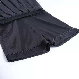 Falda Cruces de cintura alta plisada con short interior - Imagen 7