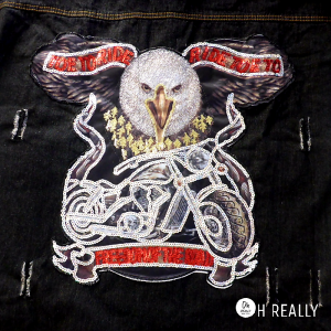 Chaqueta jeans abrigo parches - Imagen 8