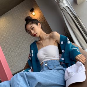 Cárdigan tejido con flores - Imagen 9