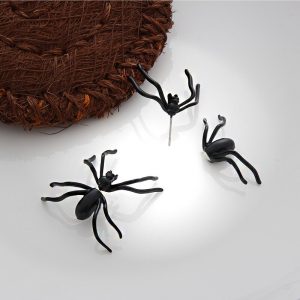 Pendientes araña negra - Imagen 3