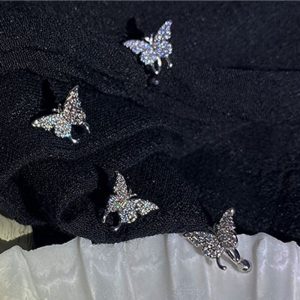 Pendientes de mariposa brillantes - Imagen 5