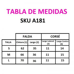 Falda corsé cuero sintético gothic - Imagen 3