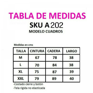 Falda cuadros short interior - Imagen 3