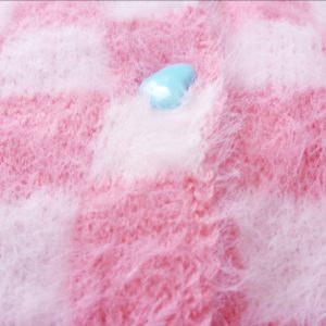 Cárdigan rosa cuadros - Imagen 7