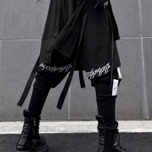 Pantalones multicapa con bordados - Imagen 8