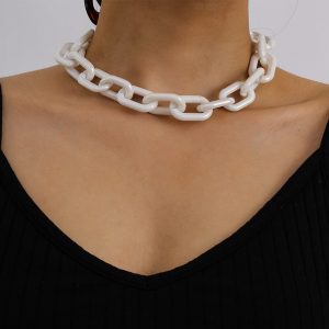 Collar acrílico blanco - Imagen 7