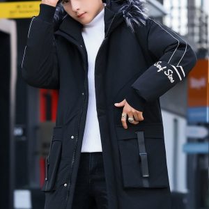 Parka capucha cuello piel - Imagen 4