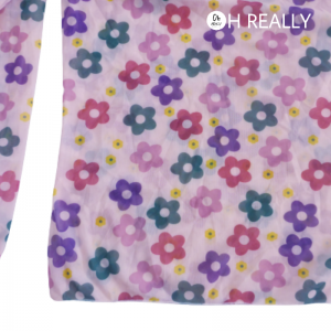 Camiseta flores transparente - Imagen 4