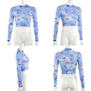 Camiseta mariposas transparente - Imagen 7