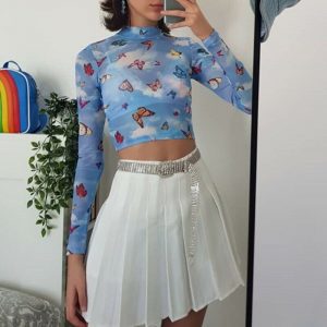 Camiseta mariposas transparente - Imagen 4