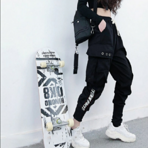 Pantalones cargo estampado letras - Imagen 8