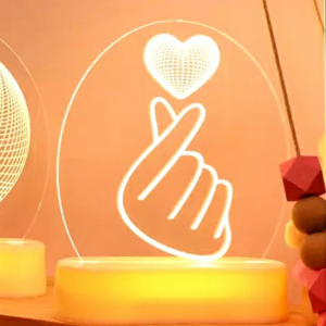 Mini lampara corazón con los dedos - Imagen 5