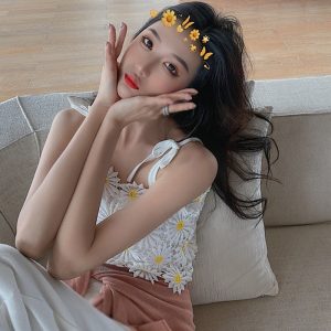 Top flores encaje - Imagen 4