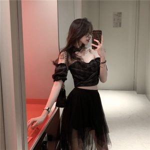 Falda gothic tul interior short - Imagen 12