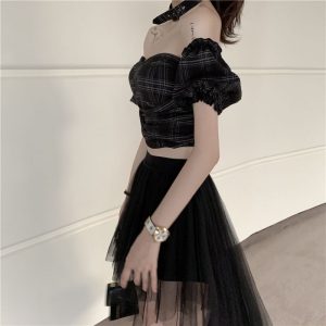 Falda gothic tul interior short - Imagen 6