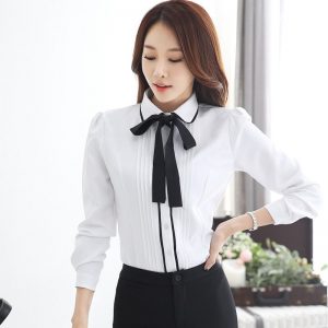 Blusa coreana lazo negro - Imagen 4