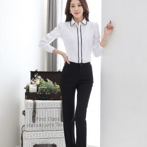 Blusa coreana lazo negro - Imagen 8