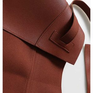 Vestido coreano camisero/cinturón con volantes - Imagen 13