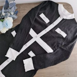 Vestido tejido coreano ajustado - Imagen 15