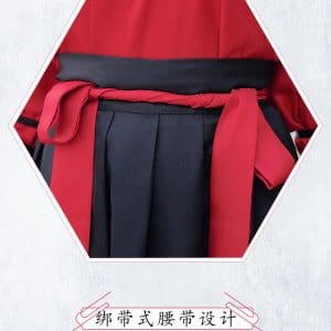 Hanfu Chino Mujer rojo/negro - Imagen 5