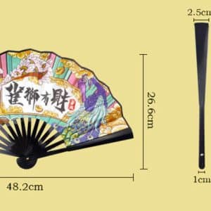 Abanico estilo chino con diseños - Imagen 7