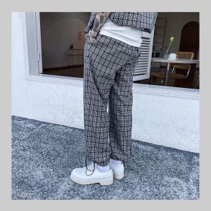 Conjunto gilet y pantalón tartán - Imagen 5